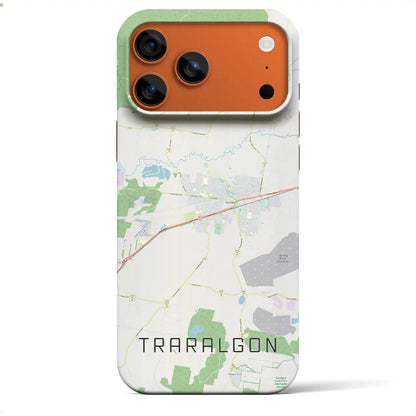 【トララルゴン（オーストラリア）】地図柄iPhoneケース（バックカバータイプ）