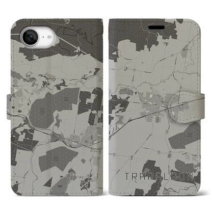 【トララルゴン（オーストラリア）】地図柄iPhoneケース（手帳タイプ）