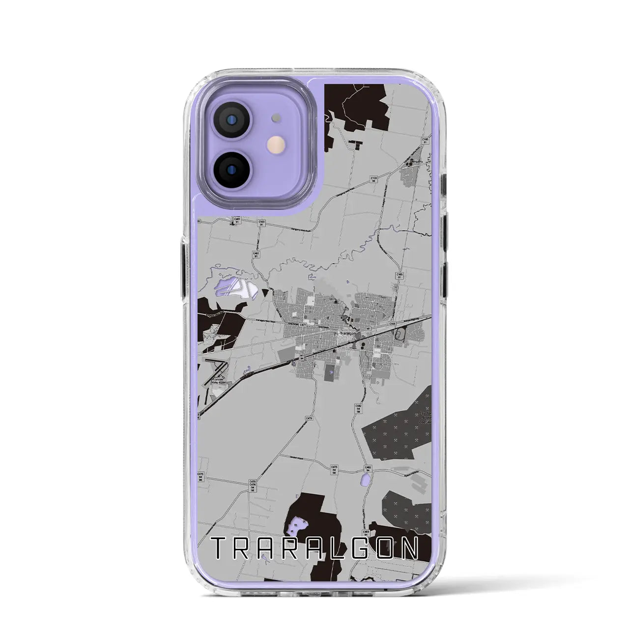 【トララルゴン（オーストラリア）】地図柄iPhoneケース（MagSafeタイプ）