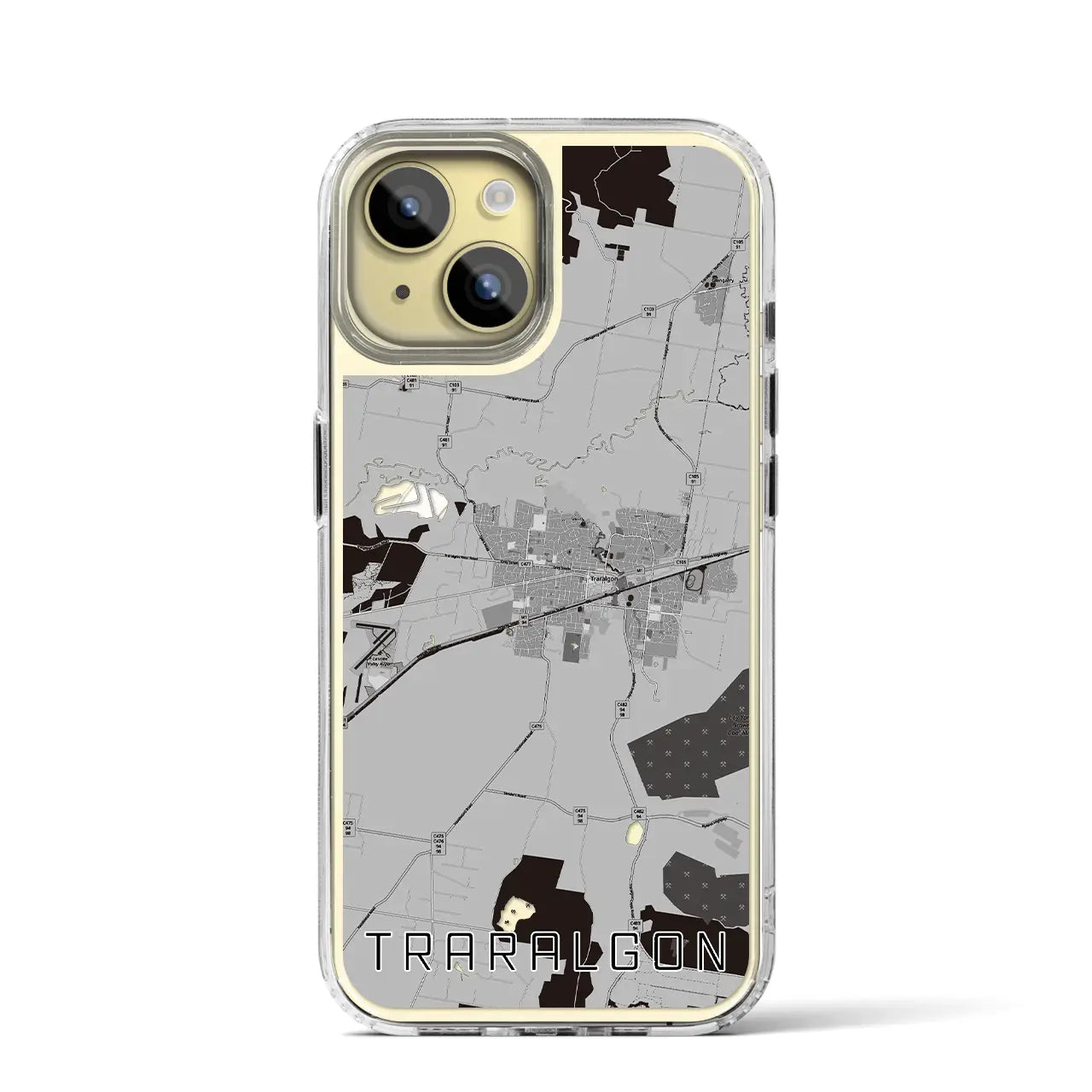【トララルゴン（オーストラリア）】地図柄iPhoneケース（MagSafeタイプ）