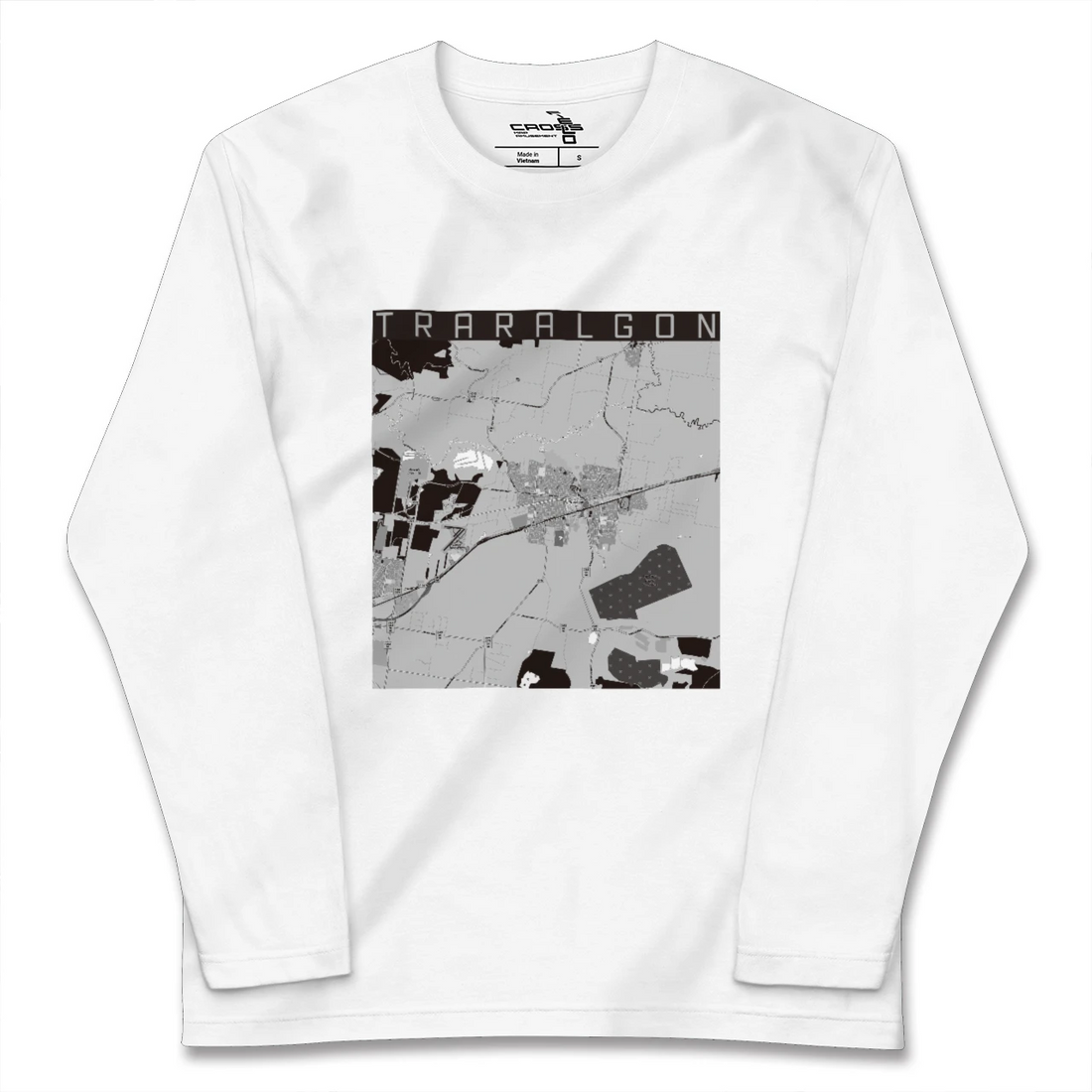 【トララルゴン(オーストラリア)】地図柄ロングスリーブTシャツ