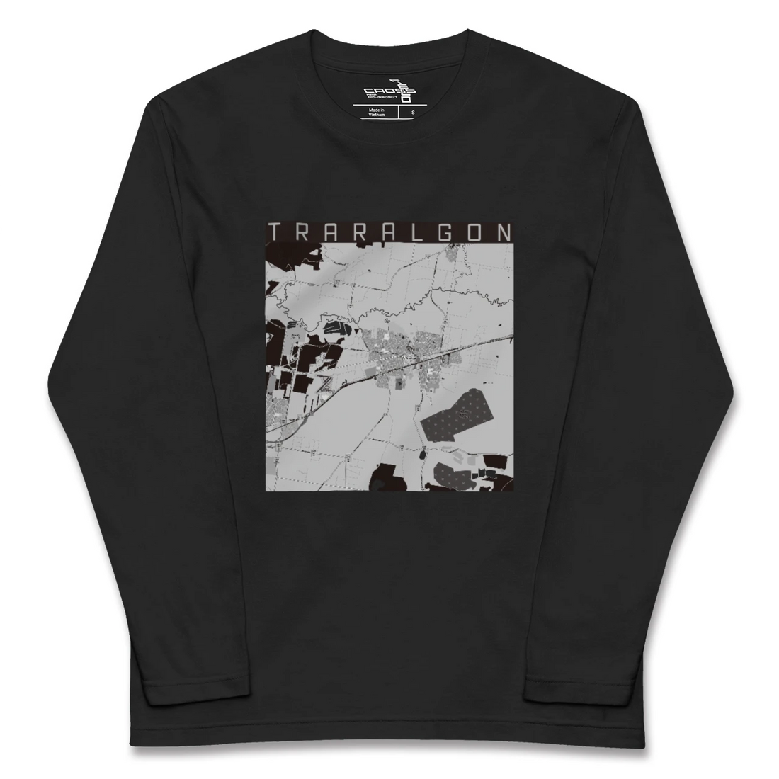 【トララルゴン(オーストラリア)】地図柄ロングスリーブTシャツ