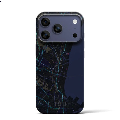 【津（三重県）】地図柄iPhoneケース（バックカバータイプ）