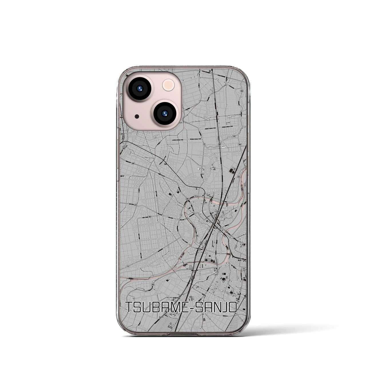 【燕三条（新潟県）】地図柄iPhoneケース（クリアタイプ）