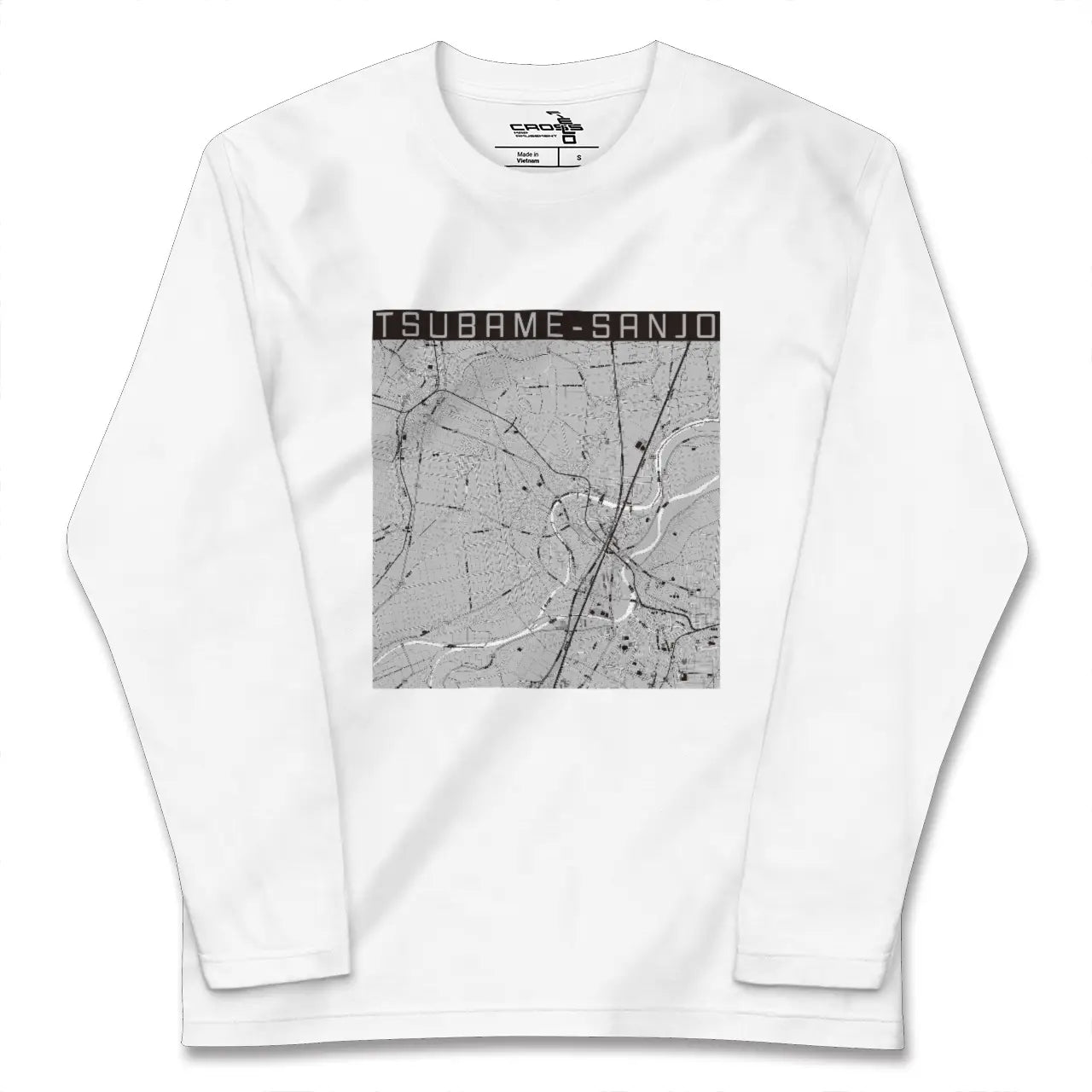 【燕三条（新潟県）】地図柄ロングスリーブTシャツ