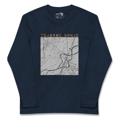 【燕三条（新潟県）】地図柄ロングスリーブTシャツ