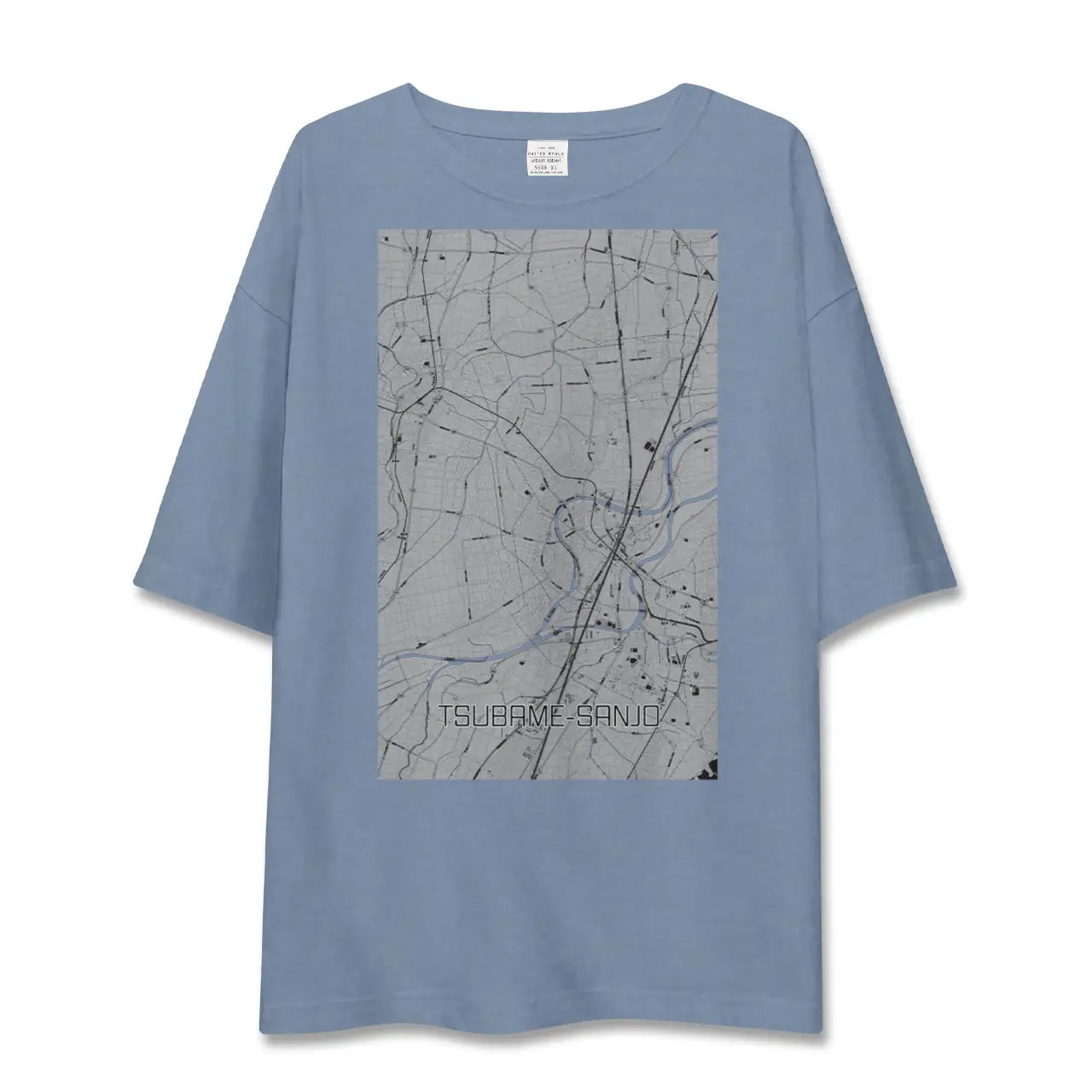 【燕三条（新潟県）】地図柄ビッグシルエットTシャツ