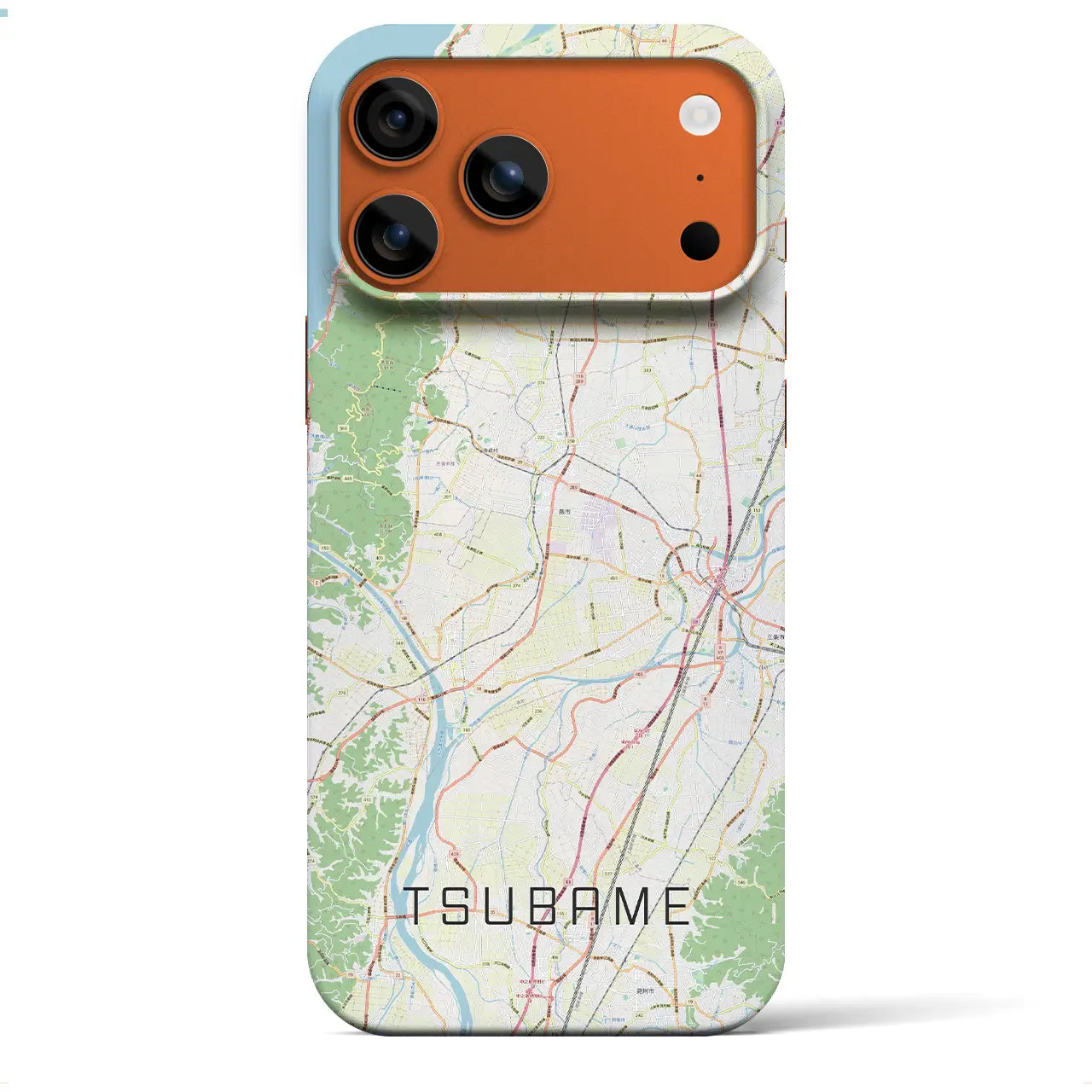 【燕（新潟県）】地図柄iPhoneケース（バックカバータイプ）