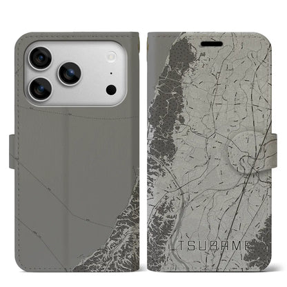 【燕（新潟県）】地図柄iPhoneケース（手帳タイプ）