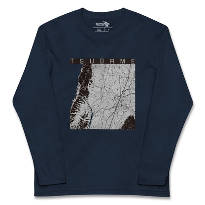 【燕（新潟県）】地図柄ロングスリーブTシャツ