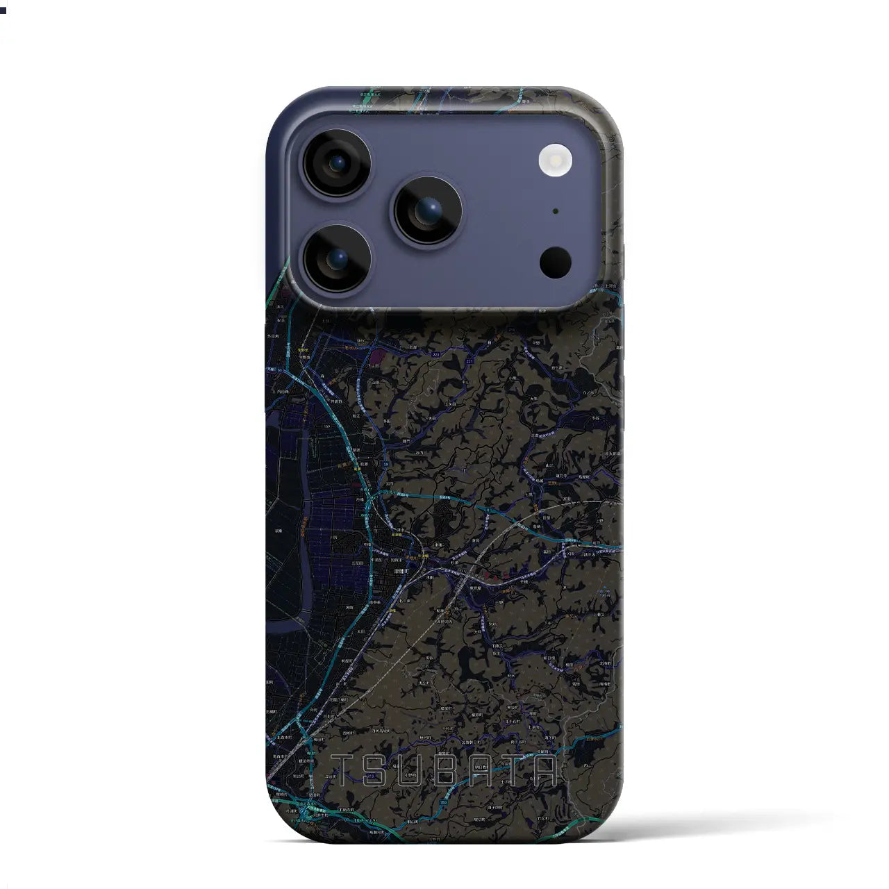 【津幡（石川県）】地図柄iPhoneケース（バックカバータイプ）