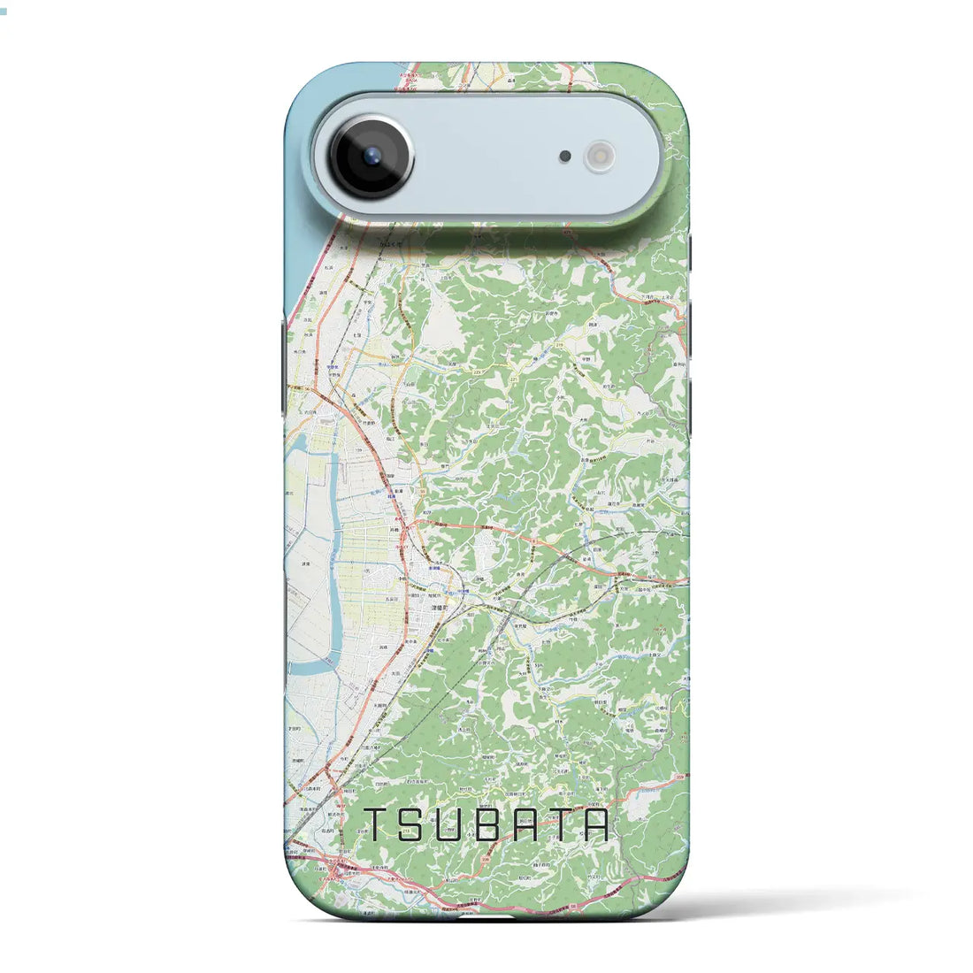 【津幡（石川県）】地図柄iPhoneケース（バックカバータイプ）ナチュラル・iPhone 17 Pro Max 用