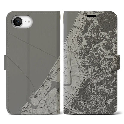 【津幡（石川県）】地図柄iPhoneケース（手帳タイプ）