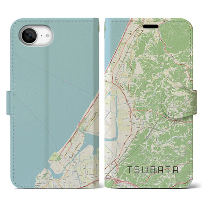 【津幡（石川県）】地図柄iPhoneケース（手帳タイプ）