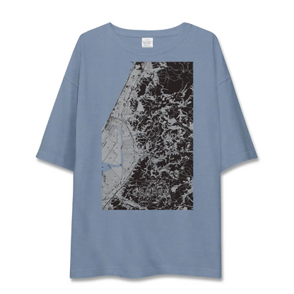 【津幡（石川県）】地図柄ビッグシルエットTシャツ