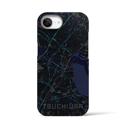 【土浦（茨城県）】地図柄iPhoneケース（バックカバータイプ）