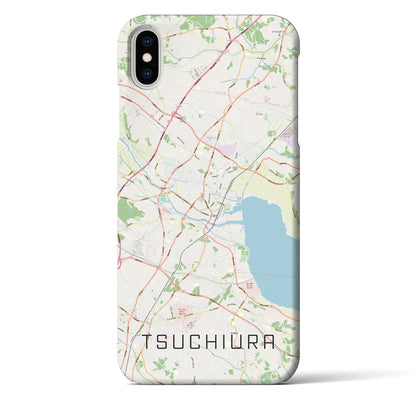 【土浦（茨城県）】地図柄iPhoneケース（バックカバータイプ）