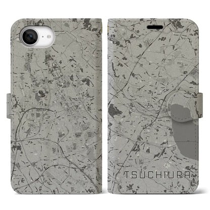 【土浦（茨城県）】地図柄iPhoneケース（手帳タイプ）