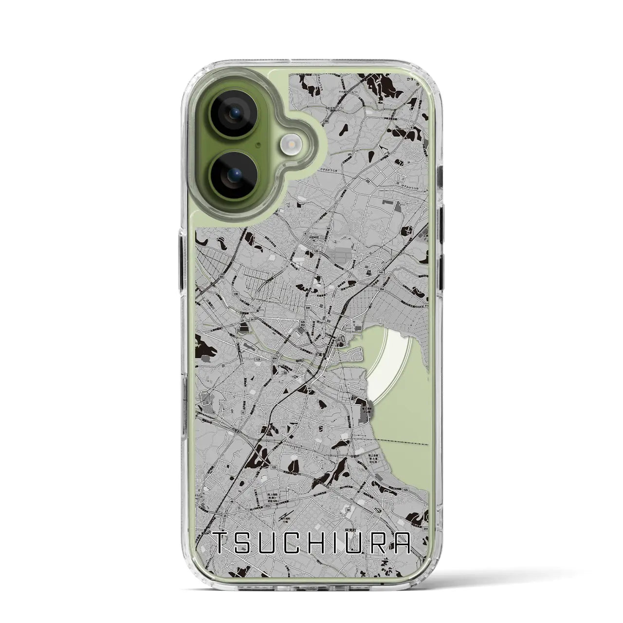 【土浦（茨城県）】地図柄iPhoneケース（MagSafeタイプ）