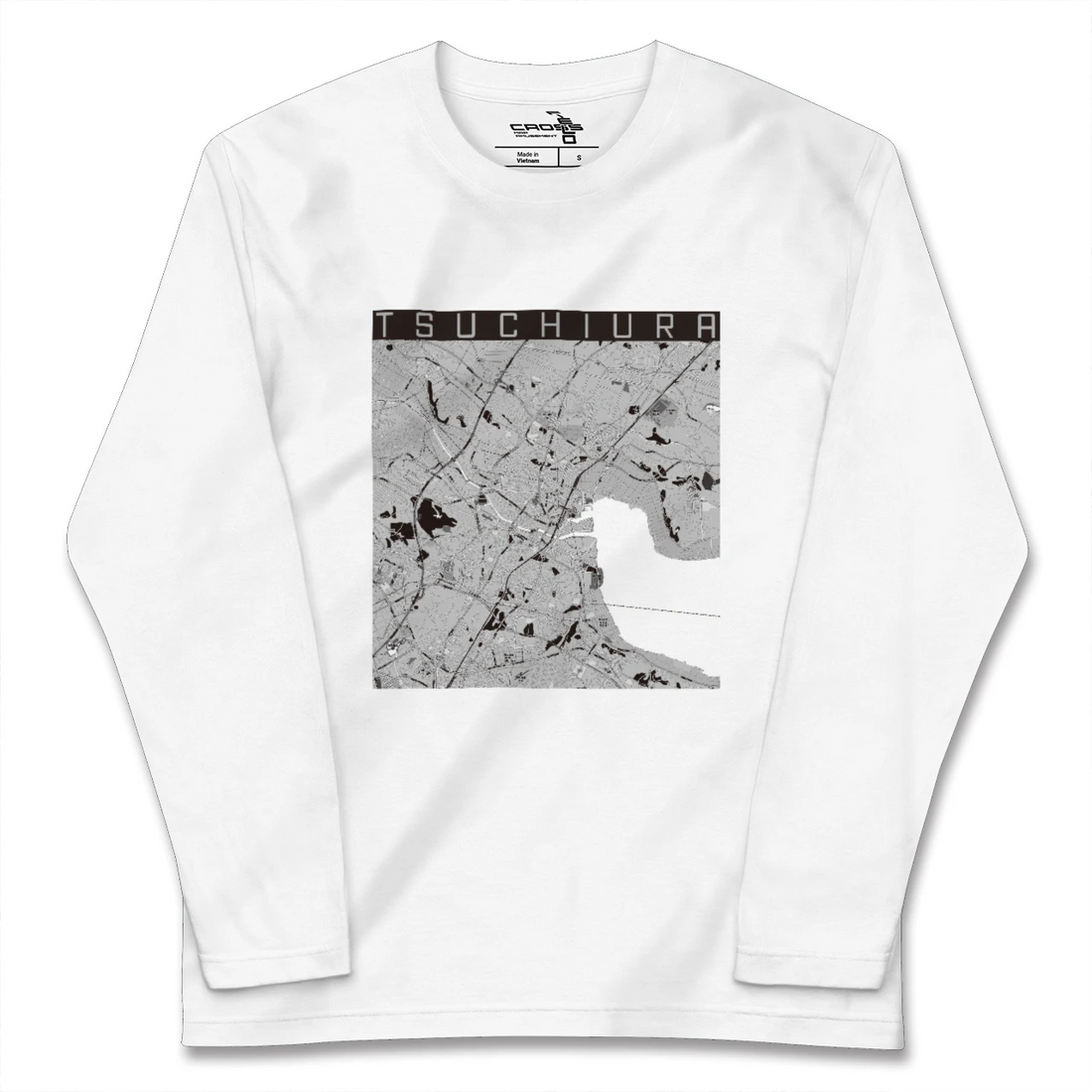 【土浦(茨城県)】地図柄ロングスリーブTシャツ