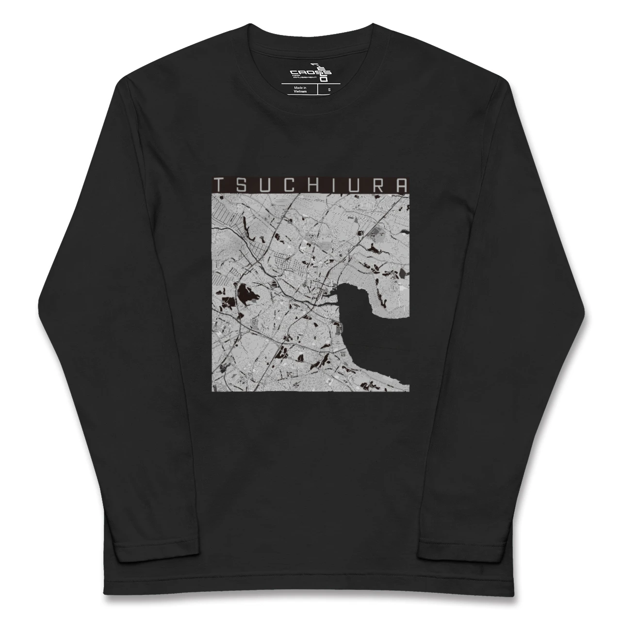 【土浦（茨城県）】地図柄ロングスリーブTシャツ