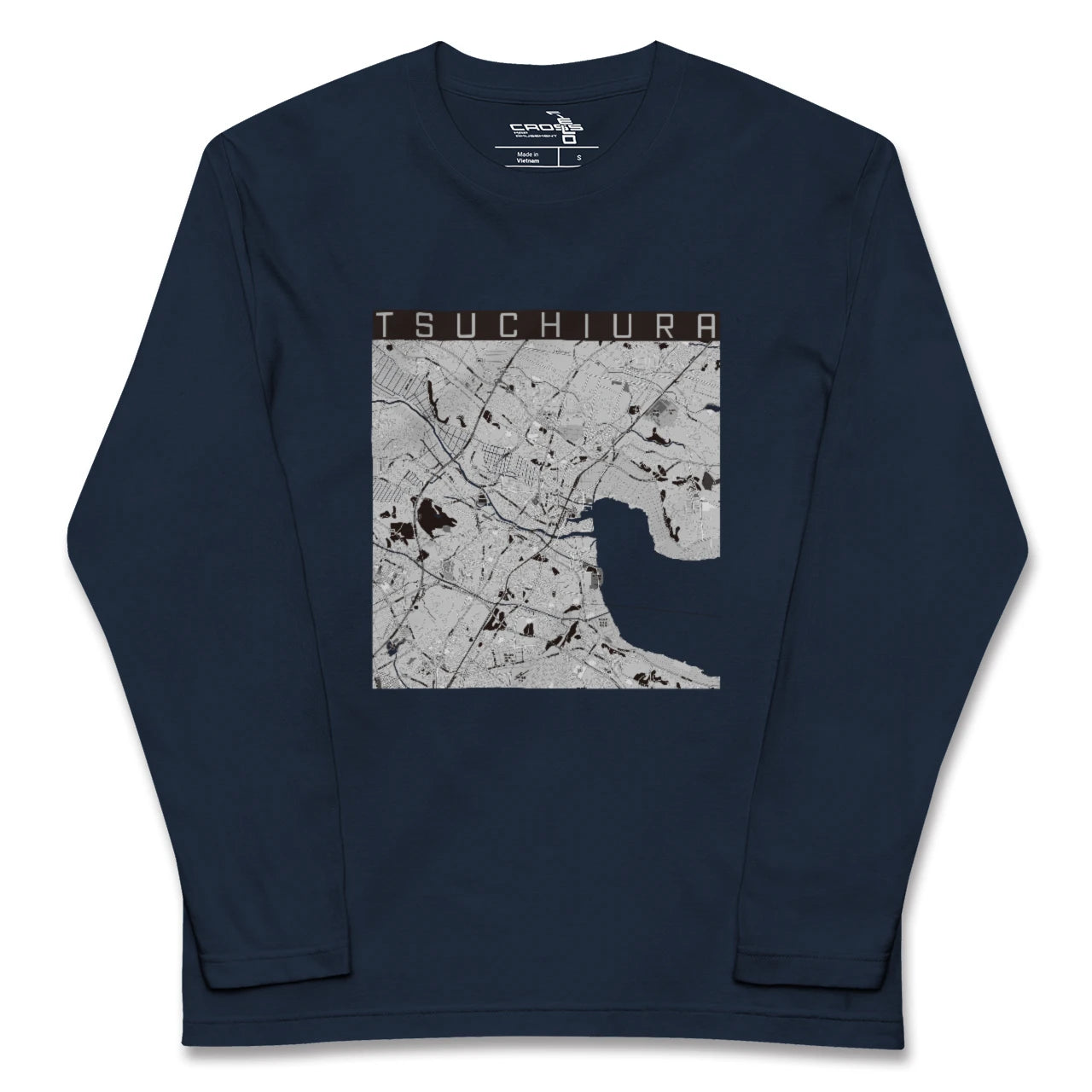 【土浦（茨城県）】地図柄ロングスリーブTシャツ