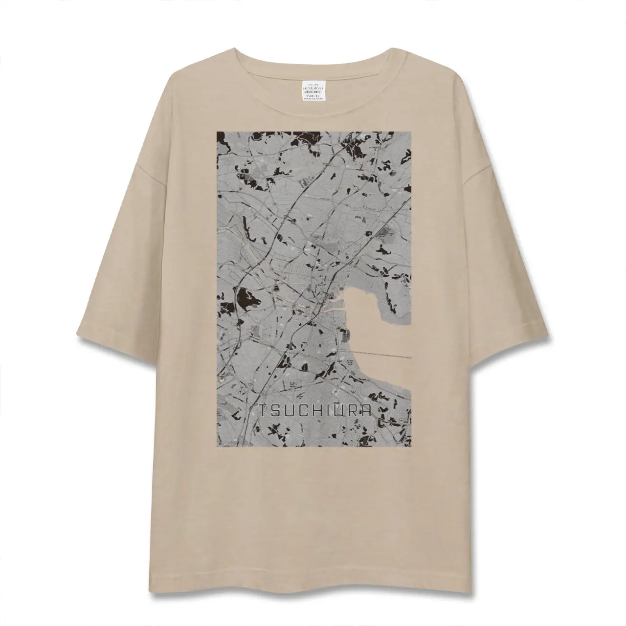【土浦（茨城県）】地図柄ビッグシルエットTシャツ