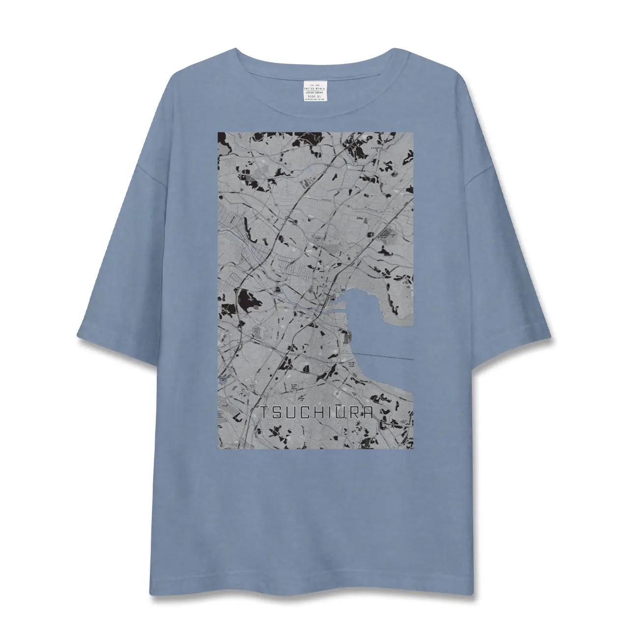 【土浦（茨城県）】地図柄ビッグシルエットTシャツ