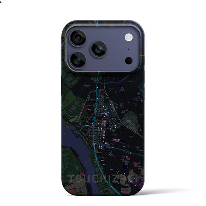 【土崎（秋田県）】地図柄iPhoneケース（バックカバータイプ）