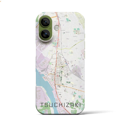 【土崎（秋田県）】地図柄iPhoneケース（バックカバータイプ）