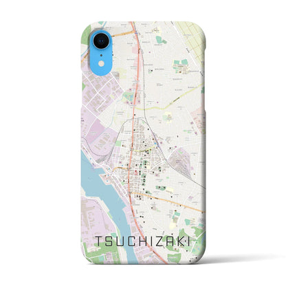 【土崎（秋田県）】地図柄iPhoneケース（バックカバータイプ）