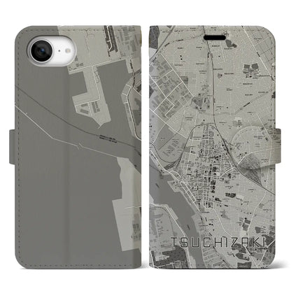 【土崎（秋田県）】地図柄iPhoneケース（手帳タイプ）