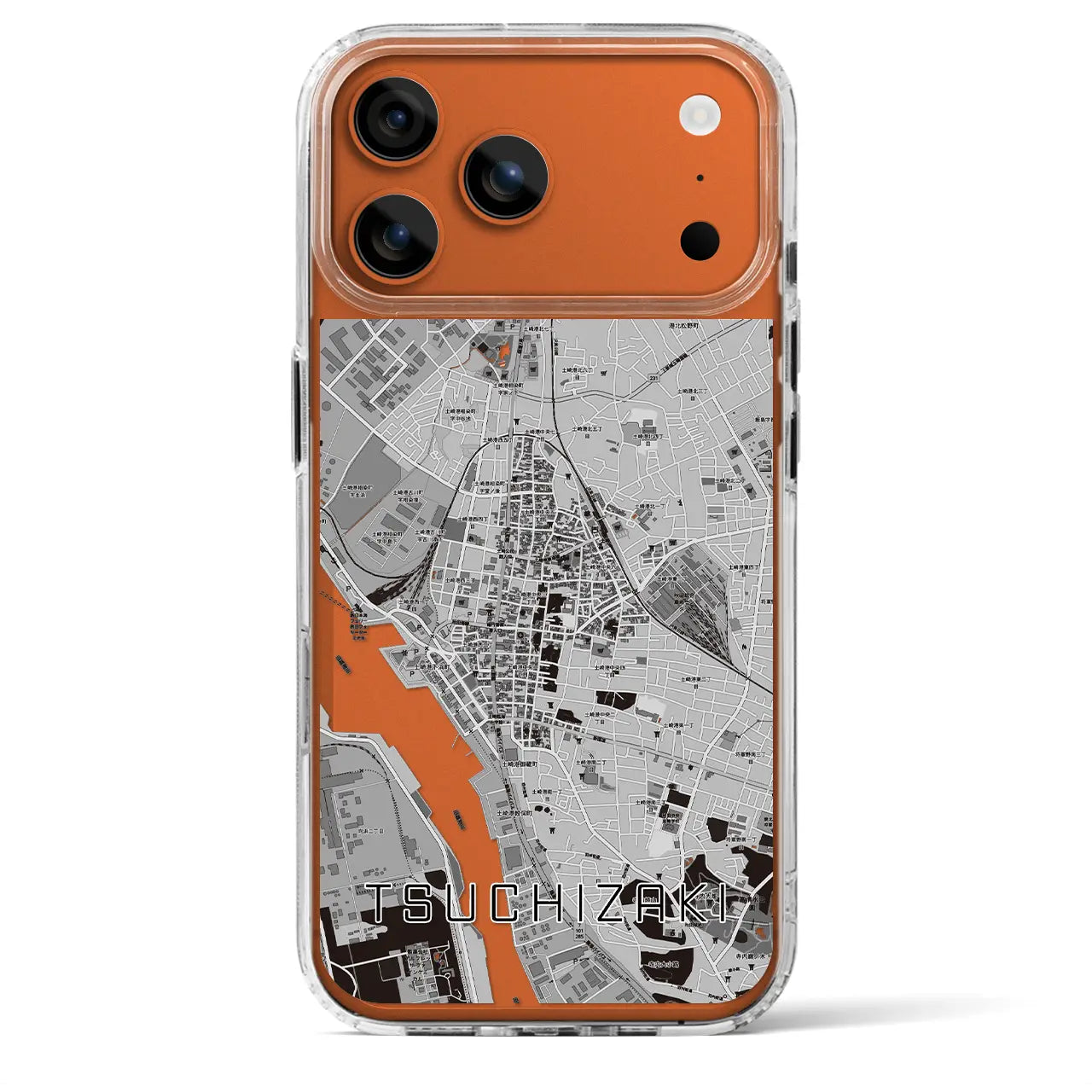 【土崎（秋田県）】地図柄iPhoneケース（MagSafeタイプ）