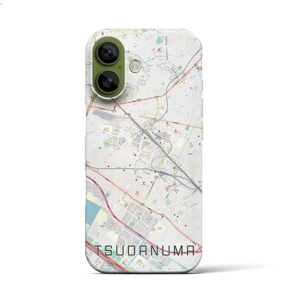 【津田沼（千葉県）】地図柄iPhoneケース（バックカバータイプ）