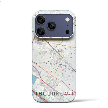 【津田沼（千葉県）】地図柄iPhoneケース（バックカバータイプ）