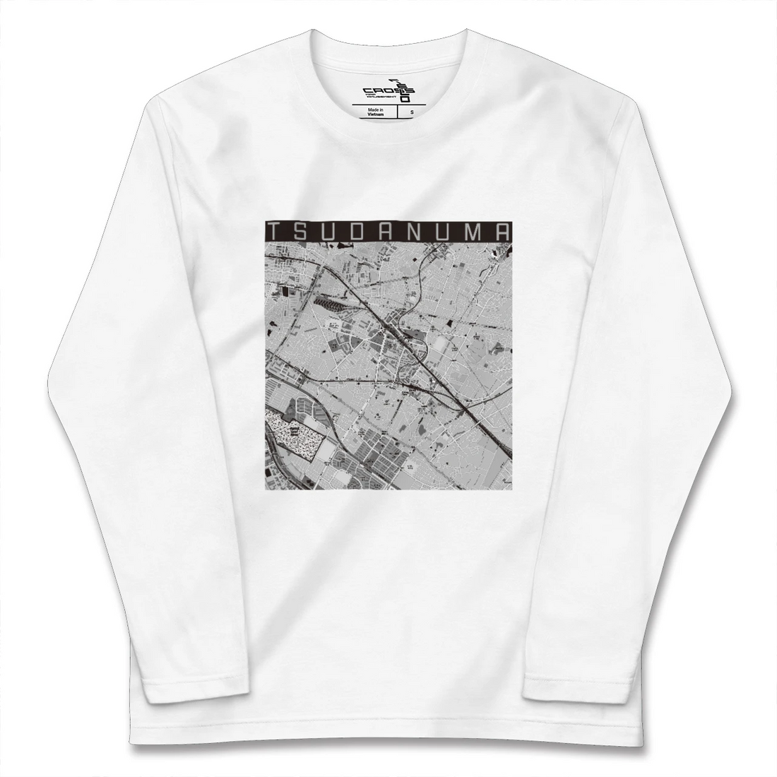 【津田沼（千葉県）】地図柄ロングスリーブTシャツ