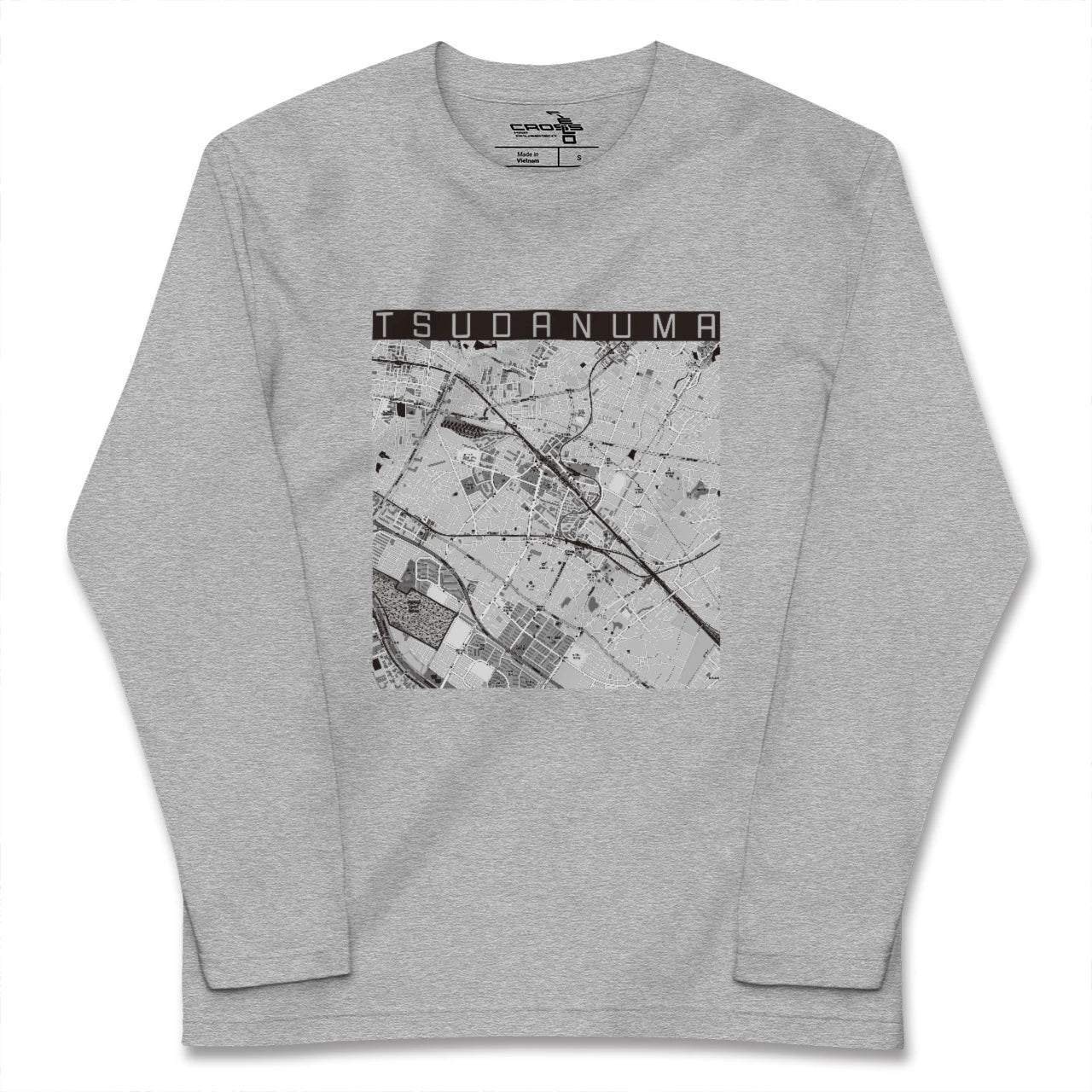 【津田沼（千葉県）】地図柄ロングスリーブTシャツ