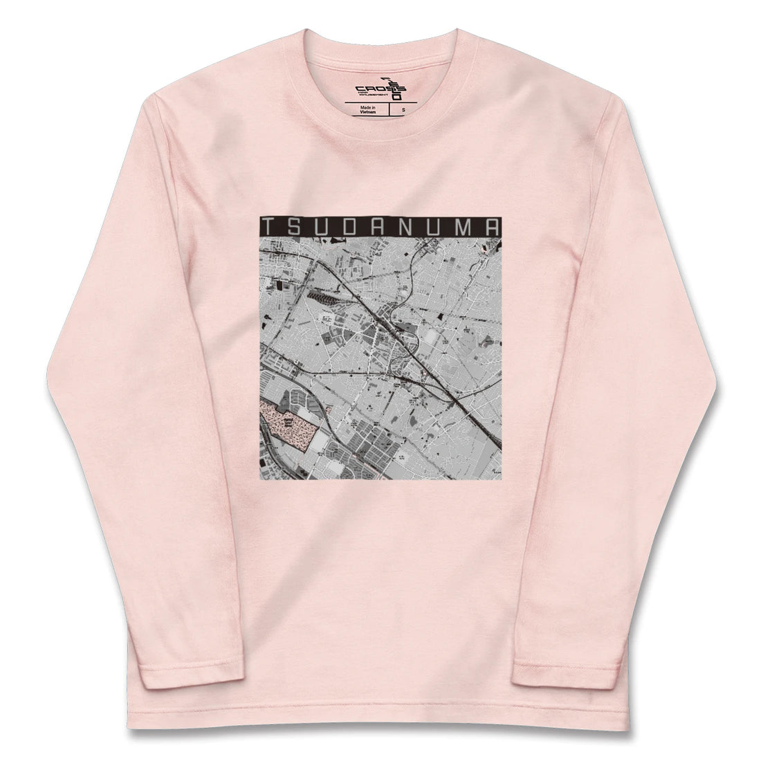 【津田沼（千葉県）】地図柄ロングスリーブTシャツ