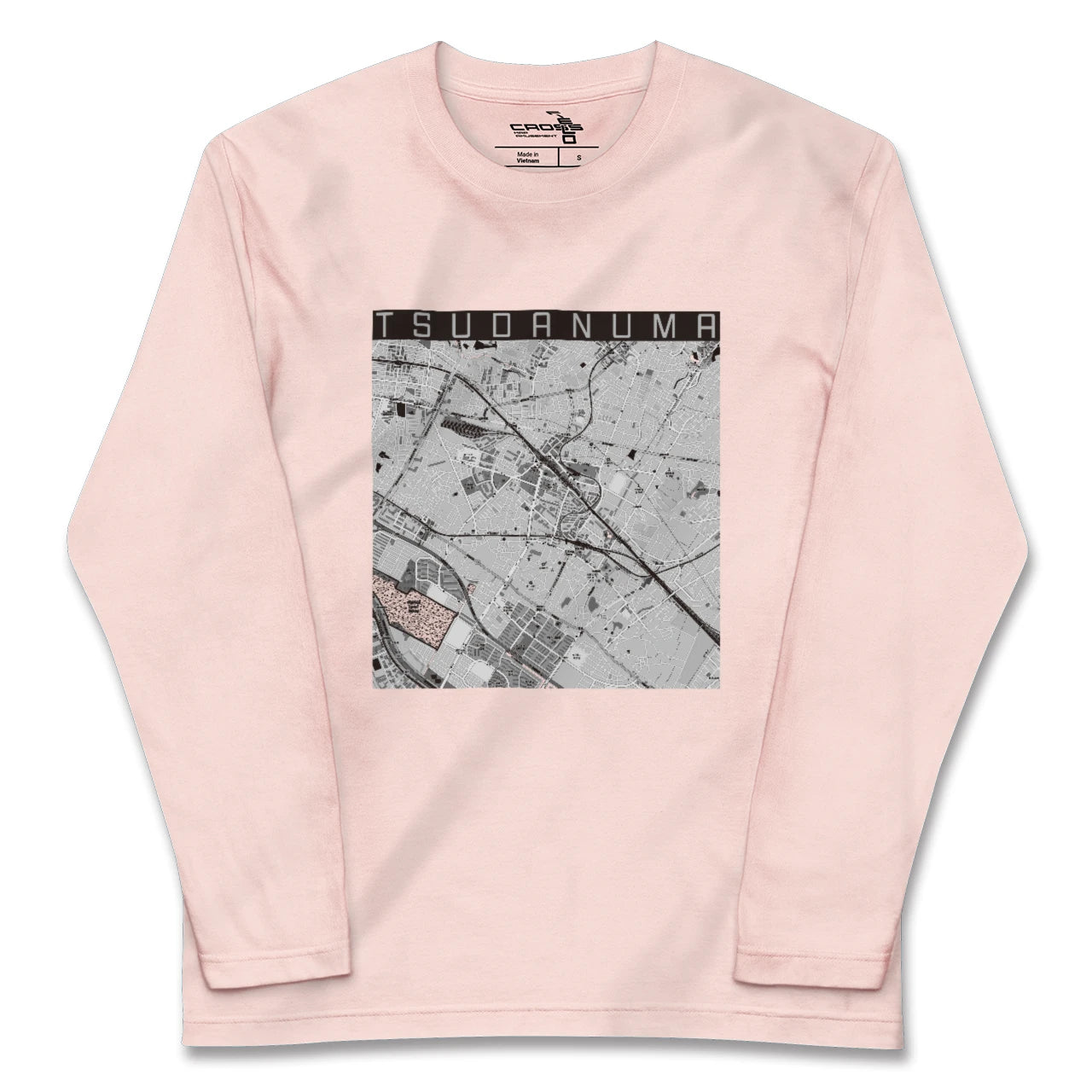 【津田沼（千葉県）】地図柄ロングスリーブTシャツ
