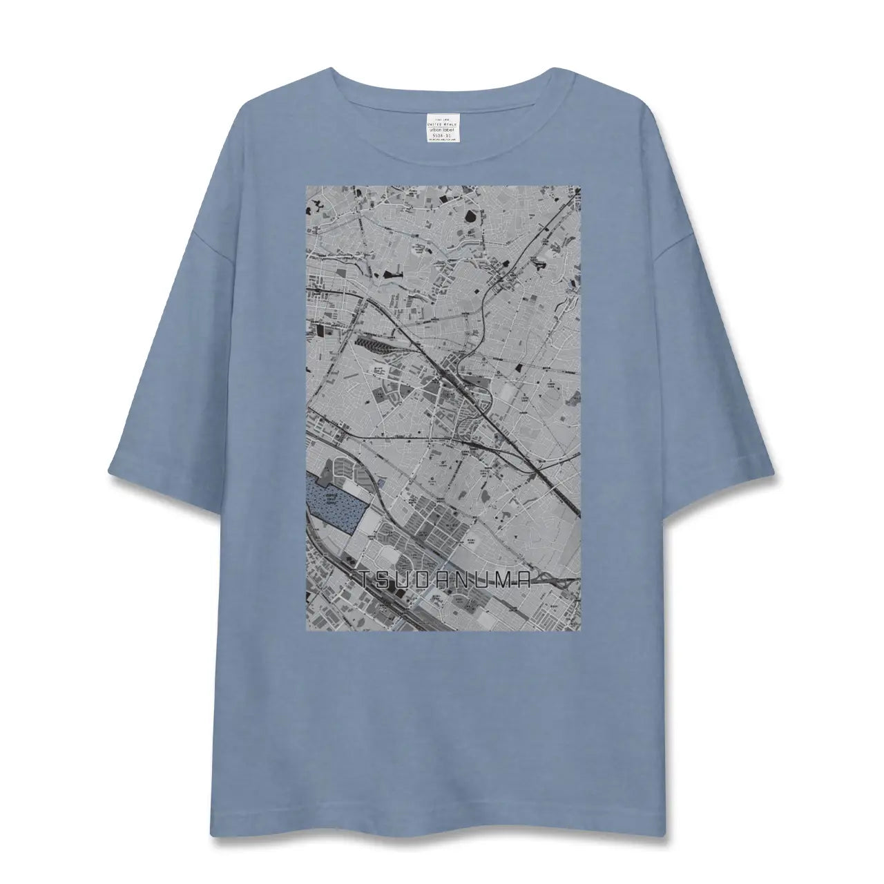 【津田沼（千葉県）】地図柄ビッグシルエットTシャツ