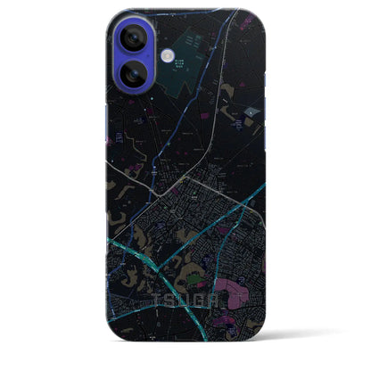 【都賀（千葉県）】地図柄iPhoneケース（バックカバータイプ）