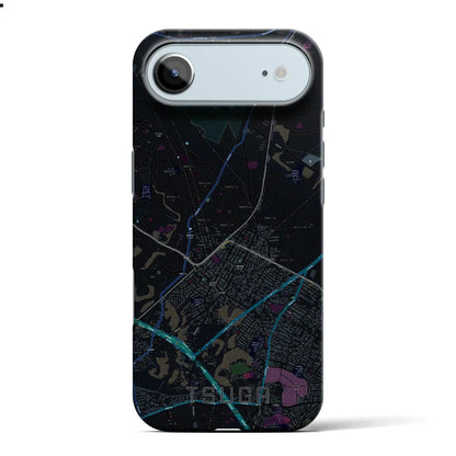 【都賀（千葉県）】地図柄iPhoneケース（バックカバータイプ）