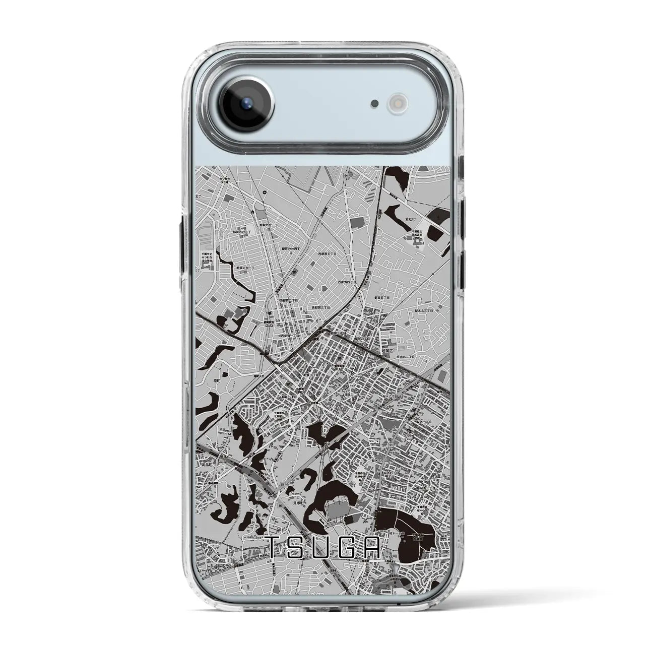 【都賀（千葉県）】地図柄iPhoneケース（MagSafeタイプ）