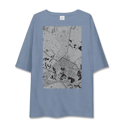 【都賀（千葉県）】地図柄ビッグシルエットTシャツ