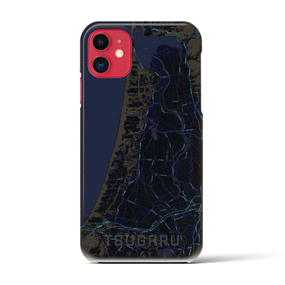 【つがる（青森県）】地図柄iPhoneケース（バックカバータイプ）