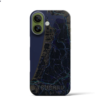 【つがる（青森県）】地図柄iPhoneケース（バックカバータイプ）