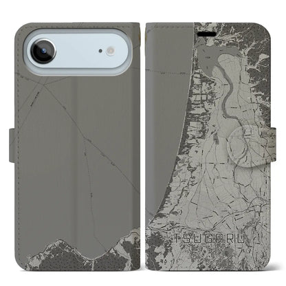 【つがる（青森県）】地図柄iPhoneケース（手帳タイプ）