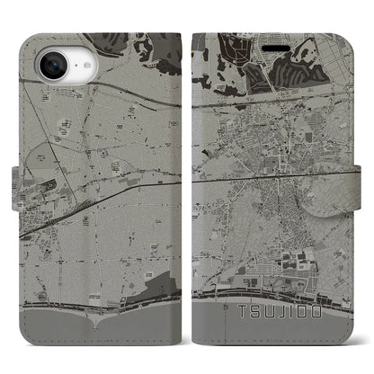 【辻堂（神奈川県）】地図柄iPhoneケース（手帳タイプ）