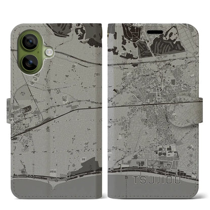 【辻堂（神奈川県）】地図柄iPhoneケース（手帳タイプ）