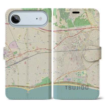 【辻堂（神奈川県）】地図柄iPhoneケース（手帳タイプ）